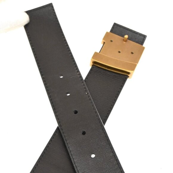 LOUIS VUITTON LV Logo Ceinture LV Initial Belt 80/32 Leather Brown M6902 86KC273 main image 5